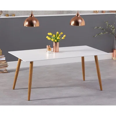 Oak&More Malmo 180cm Matt White Table