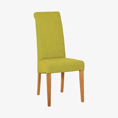 Oak&More Novel Oak Fabric Chair in Lime