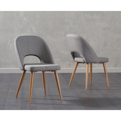 Oak&More Halifax Grey Fabric Dining Chairs - Grey