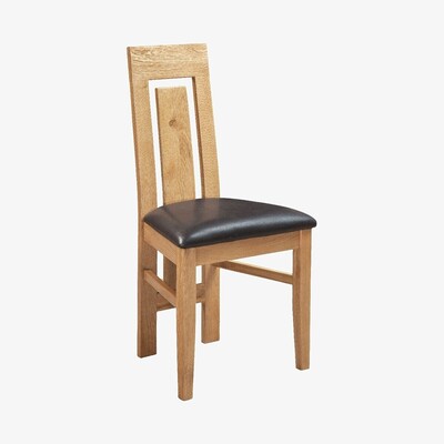 Oak&More Novel Oak Panel Back Chair