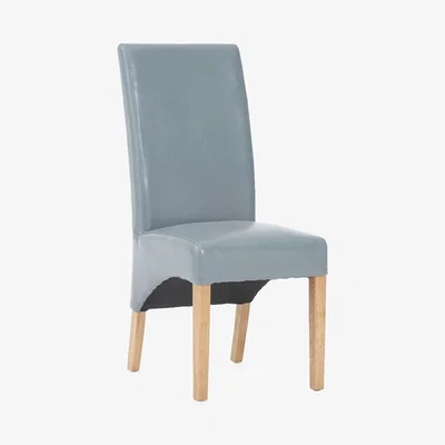 Oak&More Cannes Grey Bonded Leather Dining Chairs