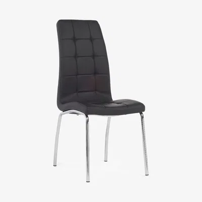 Oak&More Calgary Black Faux Leather Dining Chairs