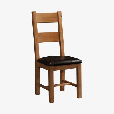 Oak&More Rustica Oak Ladder Back Chair