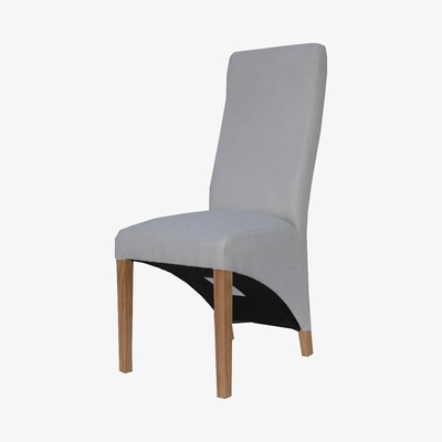 Oak&More Frankie Natural Wave Back Chairs - Natural, 2 Chairs