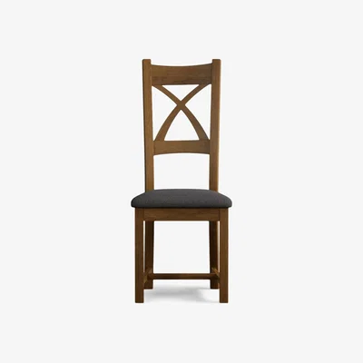 Oak&More Brown Rustic Solid Oak Chairs
