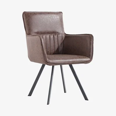 Oak&More Poppy Brown Carver Chairs - Brown, 2 Chairs