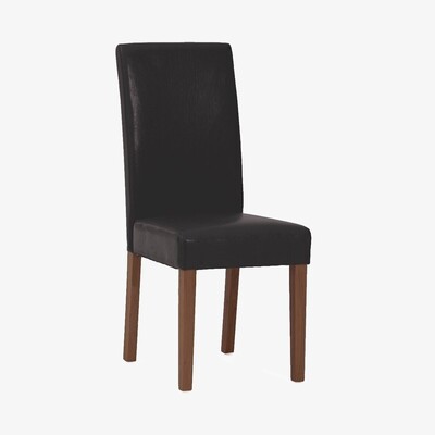 Oak&More Albany Brown Dark Leg Faux Leather Dining Chairs - Brown, 2 Chairs