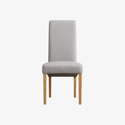 Oak&More Natural Scroll Back Chairs