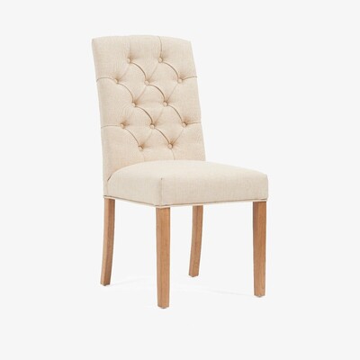 Oak&More Claudia Cream Fabric Dining Chairs