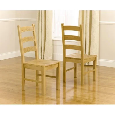 Oak&More Vermont Solid Oak Dining Chairs - Timber