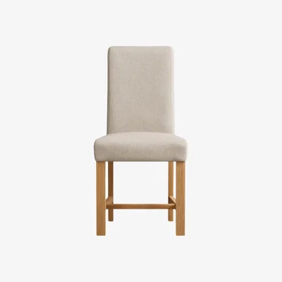 Oak&More Natural Scroll Back Chairs