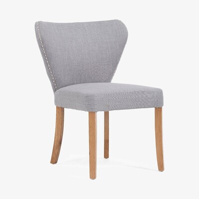 Oak&More Isobel Grey Fabric Dining Chairs