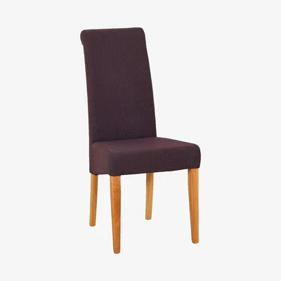 Oak&More Novel Oak Fabric Chair in Purple