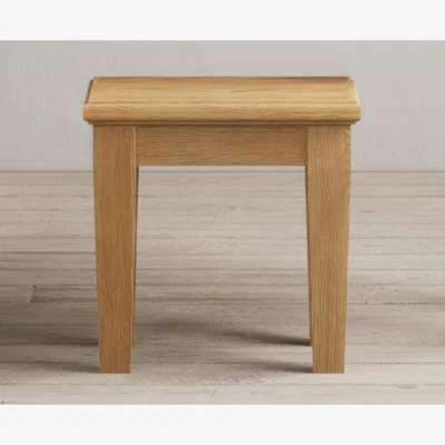 Oak&More Lawson Solid Oak Dressing Table Stool