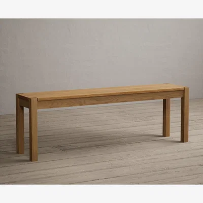 Oak&More Large York Solid Oak Bench