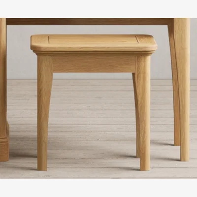 Oak&More Bridstow Solid Oak Dressing Stool