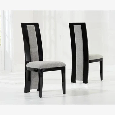 Oak&More Novara Black Solid Wood Dining Chairs