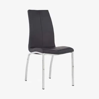 Oak&More Cavello Black Faux Leather Dining Chairs
