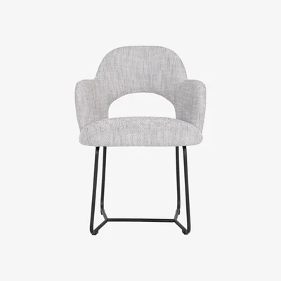 Olivia's Must Living Vista Arm Chair in Light Grey Polaris