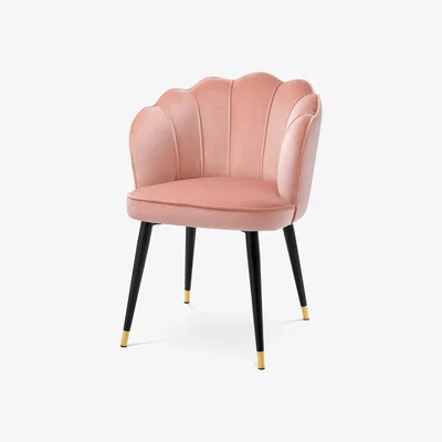 Olivia's Eichholtz Bristol Dining Chair in Savona Nude Velvet