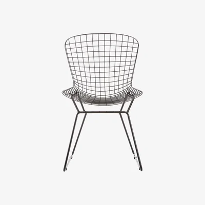 Olivia's Olivia's Soft Industrial Collection - Distance Metal Wire Chair in Black