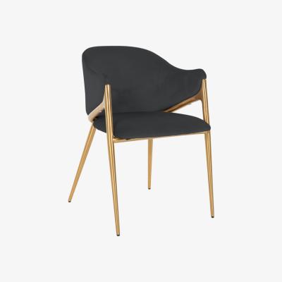 Olivia's Richmond Gwen Chair Antracite Velvet