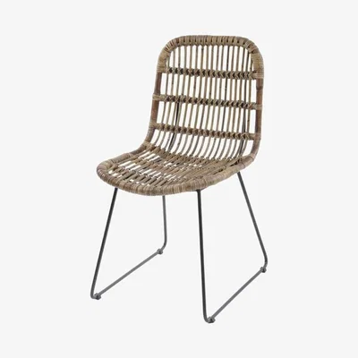 Olivia's Libra Toba Rattan Dining Chair