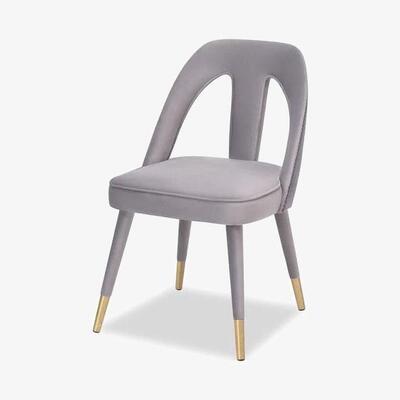 Olivia's Liang & Eimil Pigalle Chair Kaster Light Grey Velvet