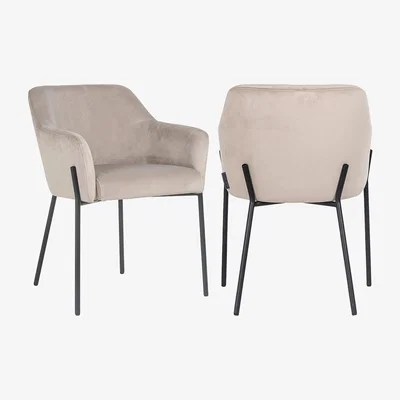 Olivia's Richmond Fay Chair Khaki Velvet