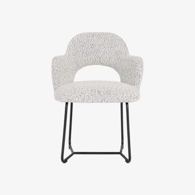 Olivia's Must Living Vista Arm Chair in Light Grey Boucle