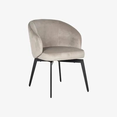 Olivia's Richmond Interiors Amphara Velvet Chair in Khaki