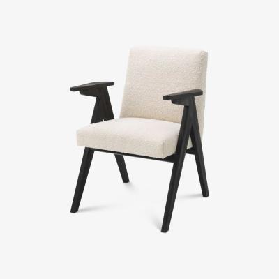 Olivia's Eichholtz Bobo Dining Chair in Bouclé Cream