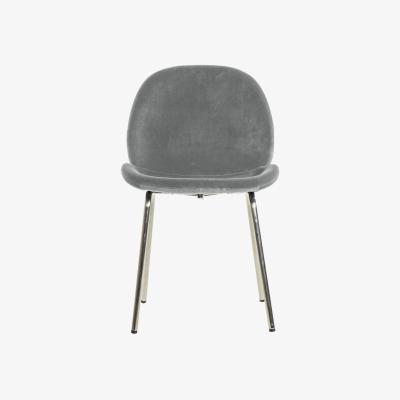 Olivia's Gallery Interiors Flanagan Set of 2 Chairs in Light Grey Velvet