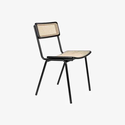 Olivia's Zuiver Set of 2 Jort Chairs Black/Natural
