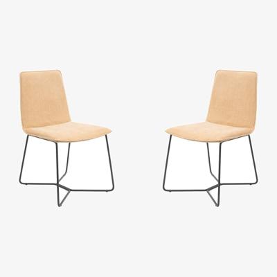 Olivia's Tommy Franks Nomina Set of 2 Dining Chairs in Warwick Copeland Honey