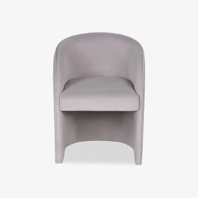 Olivia's Liang & Eimil Capri Chair - Kaster Light Grey Velvet