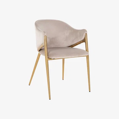 Olivia's Richmond Gwen Chair Khaki Velvet