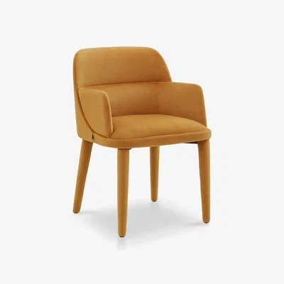 Olivia's Liang & Eimil Diva Dining Chair with Arms in Kaster II Mustard