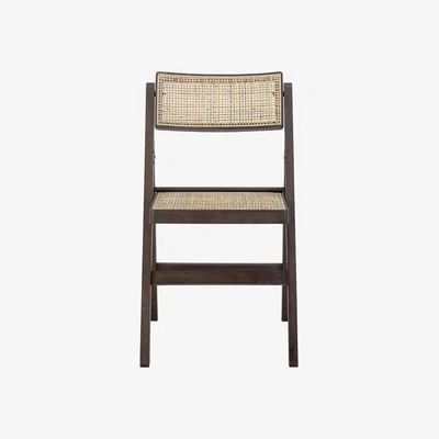 Olivia's Bloomingville Loupe Chair in Brown Rubberwood