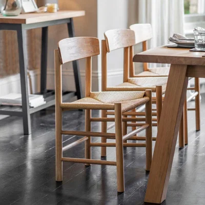 Olivia's Garden Trading Longworth Dining Chair in Natural