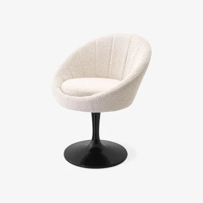 Olivia's Eichholtz O'Neill Dining Chair in Bouclé Cream