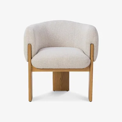 Olivia's Liang & Eimil Lucca Dining Chair - Bilma Sand & Dry Honey Oak Bilma Sand