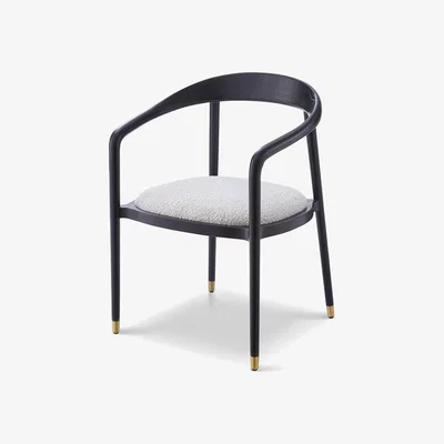 Olivia's Liang & Eimil Fluid Dining Chair Boucle Sand