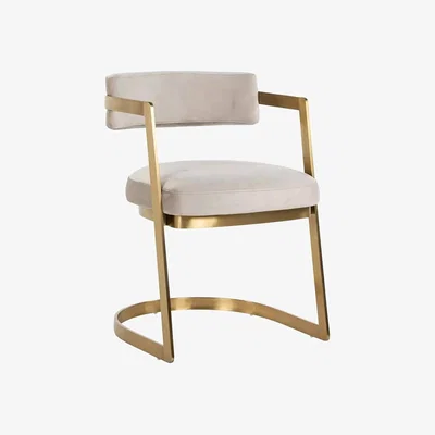 Olivia's Richmond Jordan Chair in Khaki Velvet