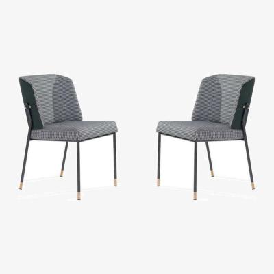 Olivia's Tommy Franks Set of 2 Houndstooth Victor Dining Chairs