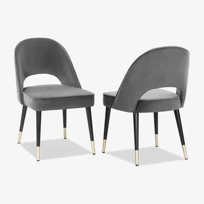 Olivia's Liang & Eimil Yves Set Of 2 Dining Chairs Kaster Slate