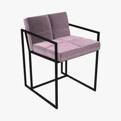Olivia's Gillmore Federico Blush Pink Velvet With Black Frame Dining Chair