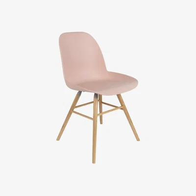 Olivia's Zuiver Set of 2 Albert Kuip Dining Chairs Old Pink