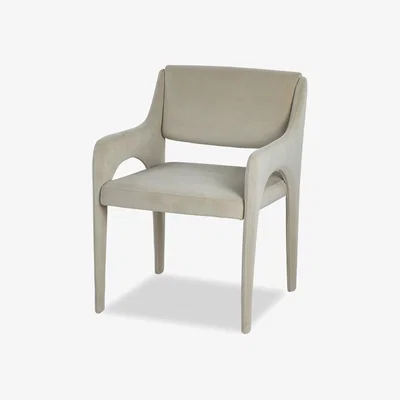 Olivia's Liang & Eimil Godard Dining Chair Kaster Mushroom Velvet