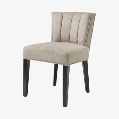 Olivia's Eichholtz Windhaven Dining Chair in Greige velvet
